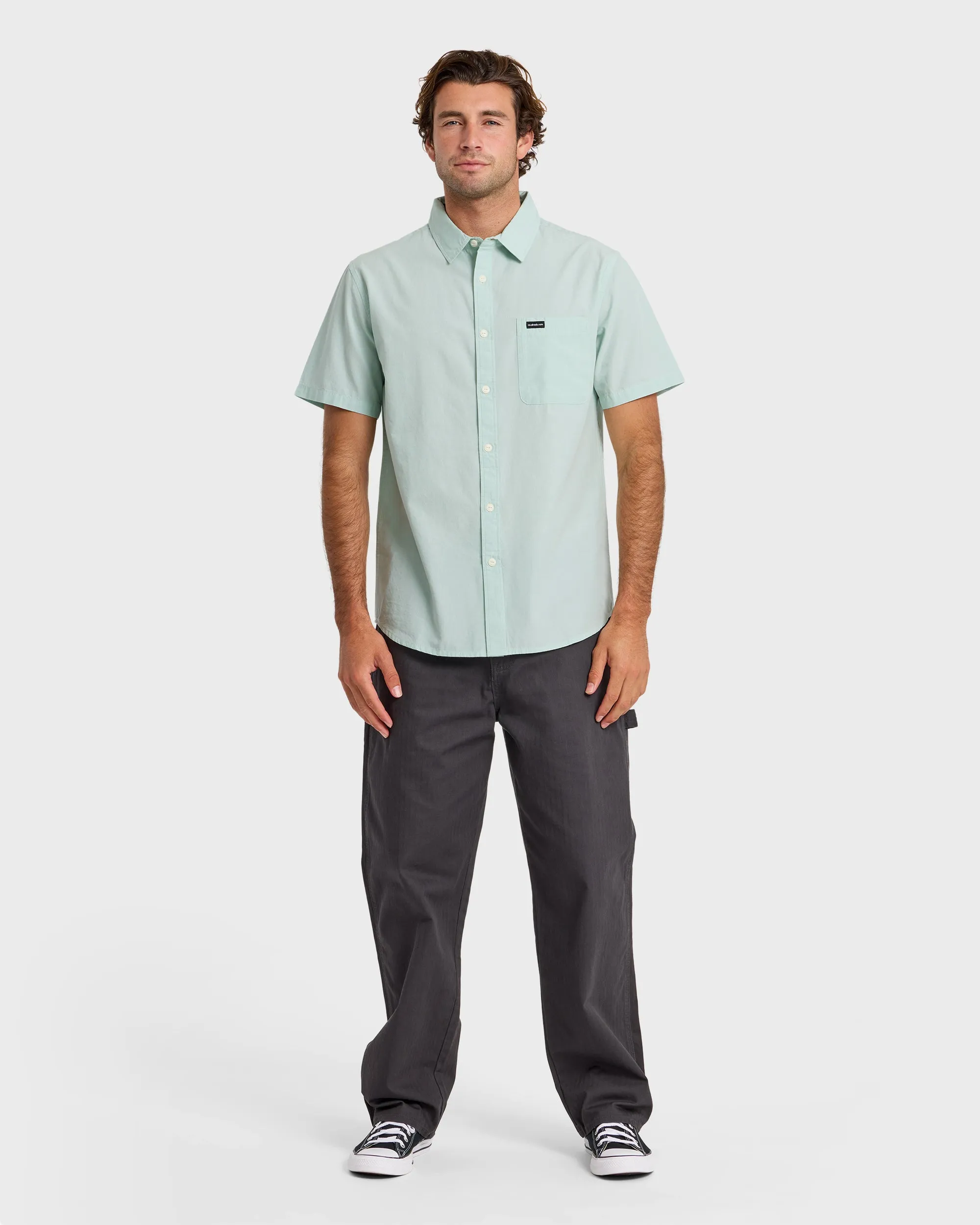 Shore Break Classic Short Sleeve Button-Up Shirt - Blue Haze sold by Quiksilver product image thumbnail 3