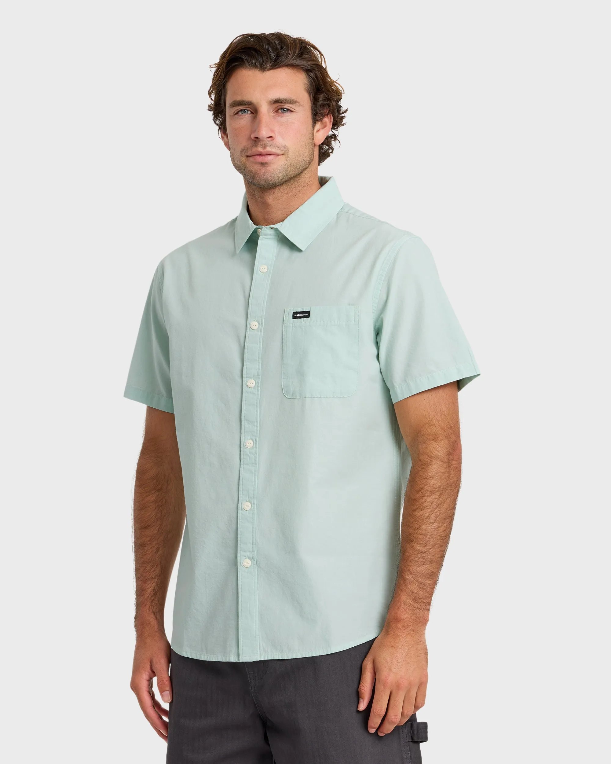 Shore Break Classic Short Sleeve Button-Up Shirt - Blue Haze sold by Quiksilver product image thumbnail 4