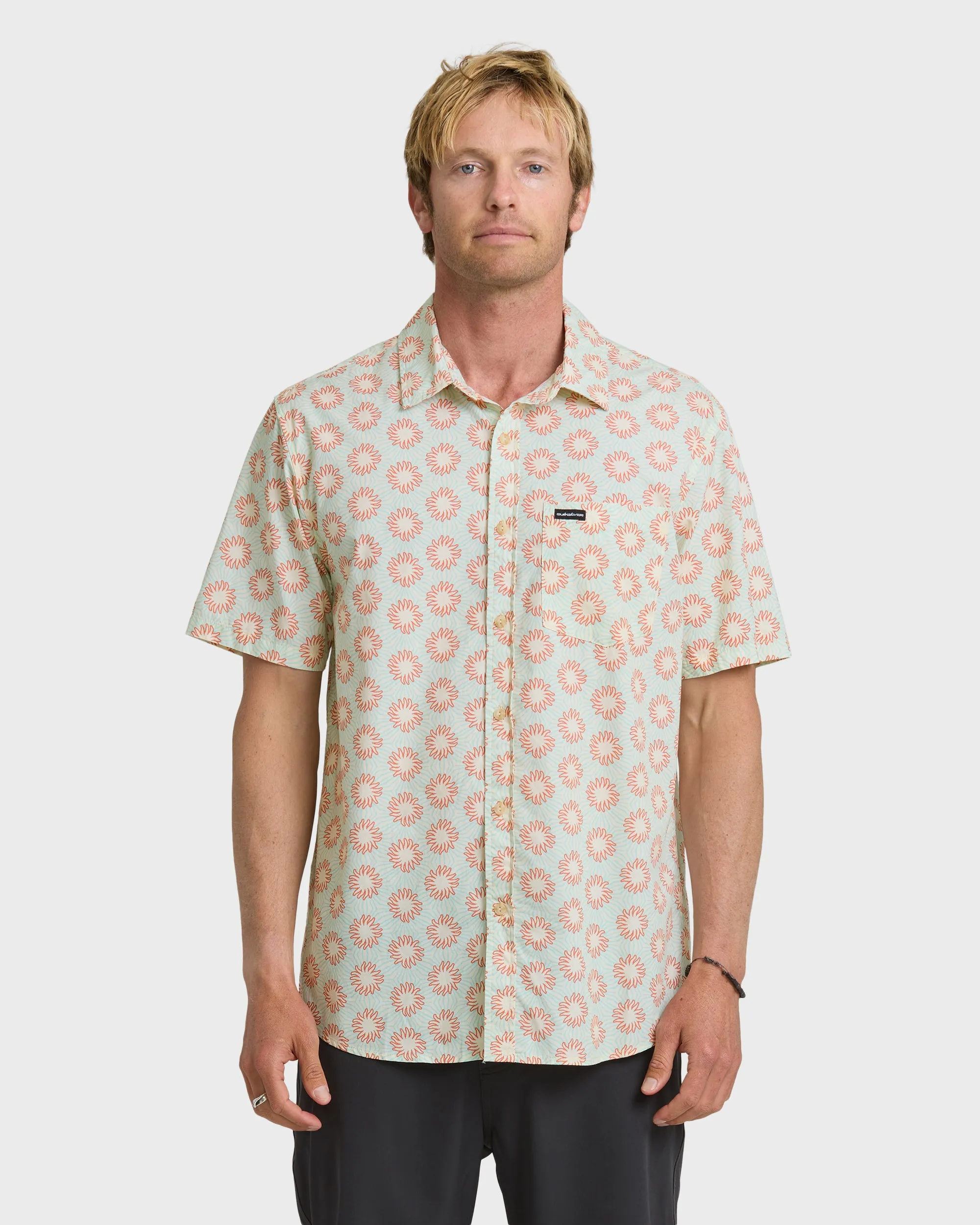 Ocean Mayhem Classic Short Sleeve Shirt - Bone White sold by Quiksilver