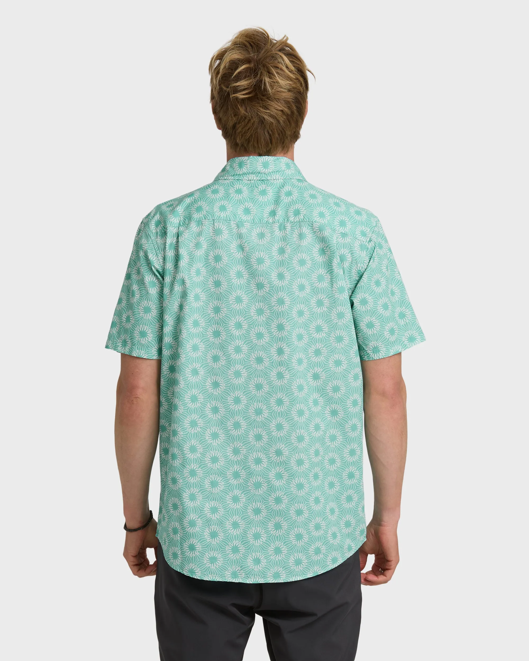 Ocean Mayhem Classic Short Sleeve Shirt - Aqua sold by Quiksilver product image thumbnail 2