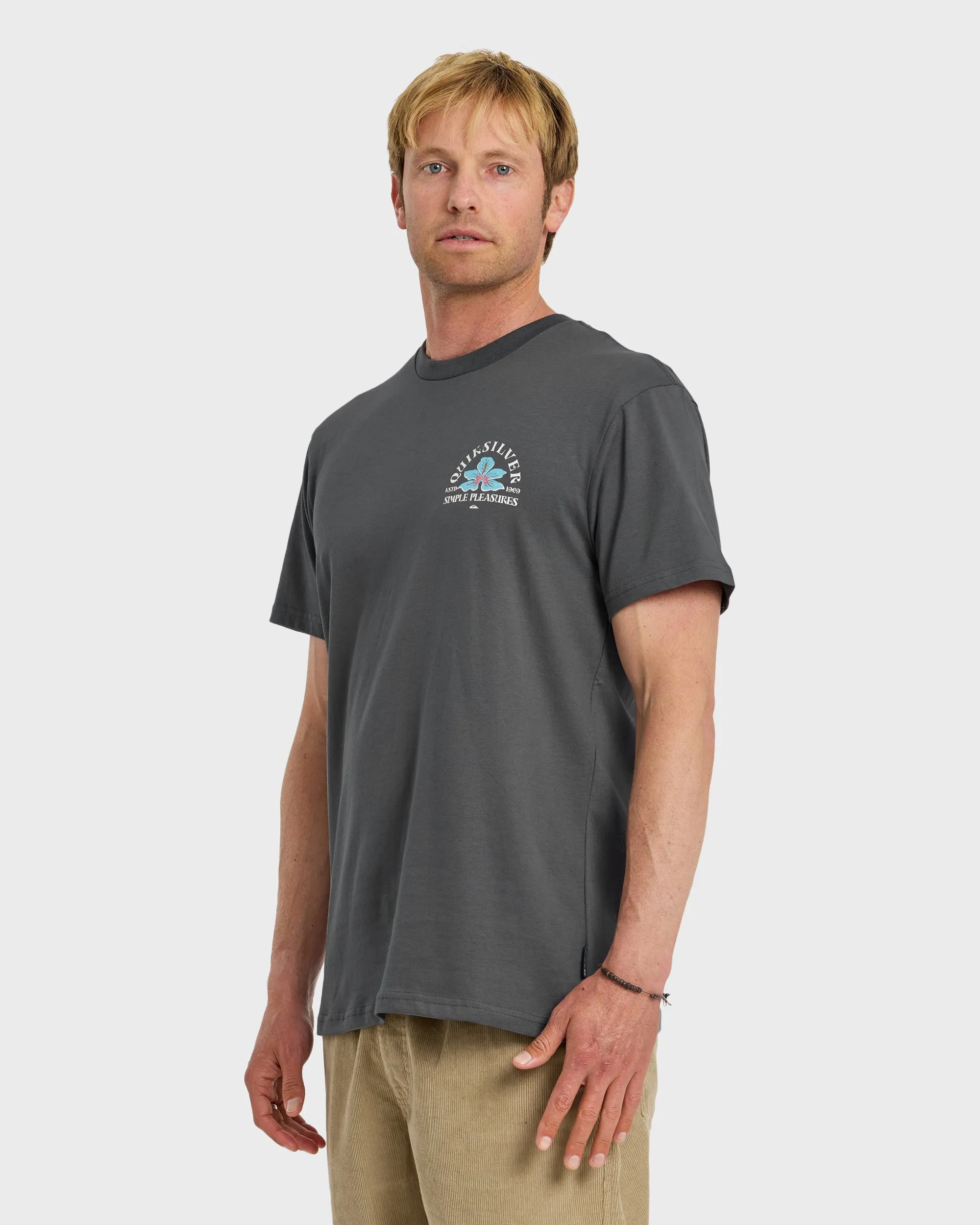 Pleasures Classic Short Sleeve T-Shirt - Iron Gate sold by Quiksilver product image thumbnail 4