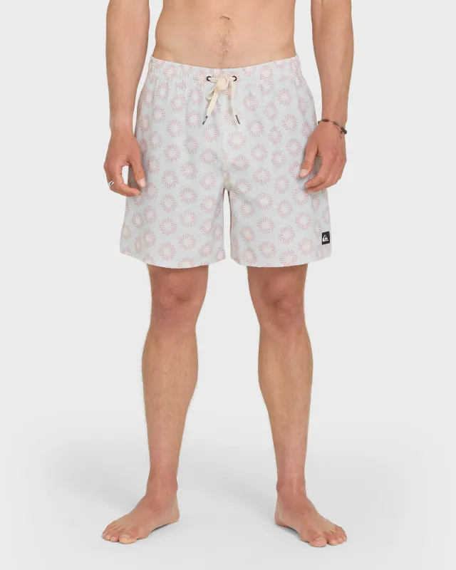 Ocean Mayhem 17" Swim Trunks - Bone White made by Quiksilver