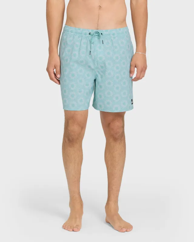 Ocean Mayhem 17" Swim Trunks - Aqua sold by Quiksilver