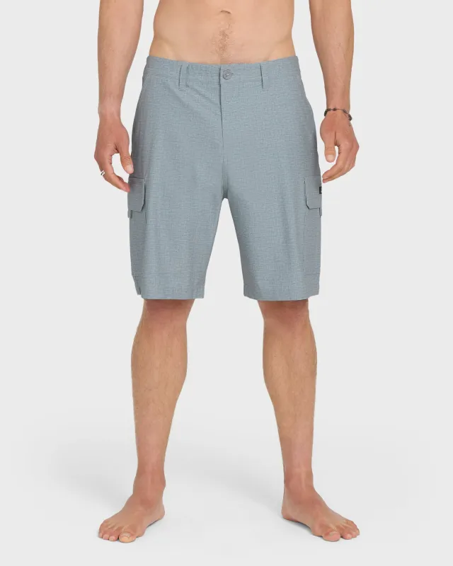 Legion Cargo 20" Amphibian Hybrid Shorts - Frost Gray Heather made by Quiksilver