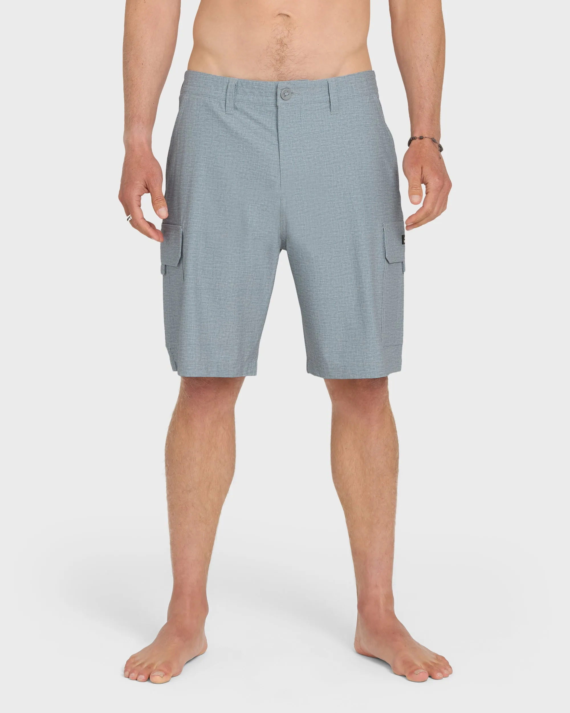 Legion Cargo 20" Amphibian Hybrid Shorts - Frost Gray Heather sold by Quiksilver