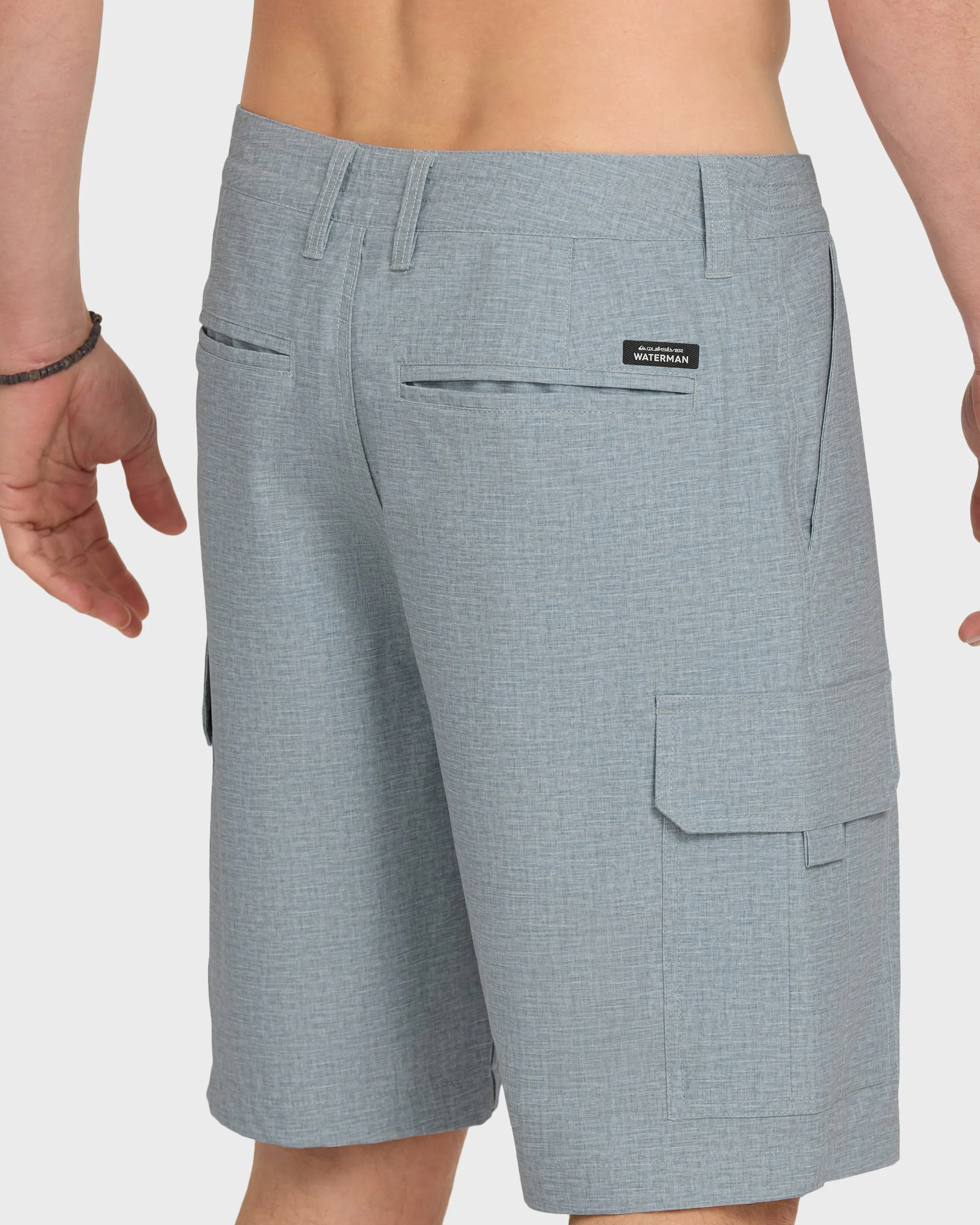 Legion Cargo 20" Amphibian Hybrid Shorts - Frost Gray Heather sold by Quiksilver product image thumbnail 5