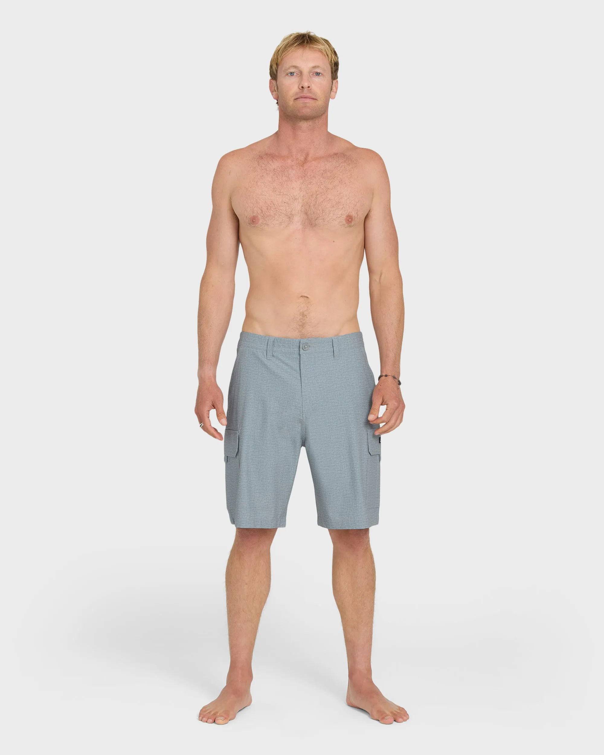 Legion Cargo 20" Amphibian Hybrid Shorts - Frost Gray Heather sold by Quiksilver product image thumbnail 3