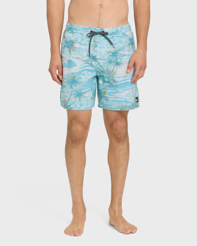Mix Volley 17" Swim Trunks - Blue Haze sold by Quiksilver