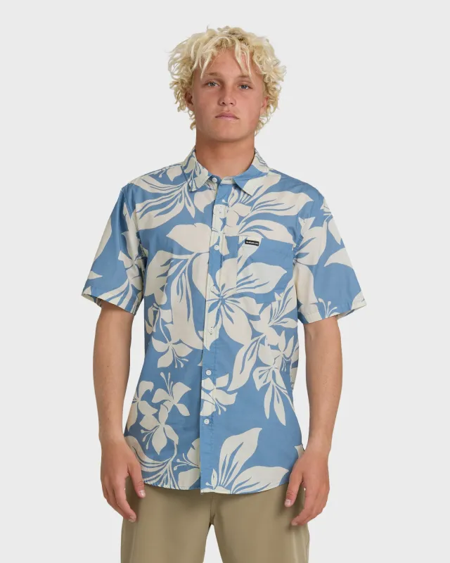 Kailua Classic Printed Short Sleeve Shirt - Riviera sold by Quiksilver