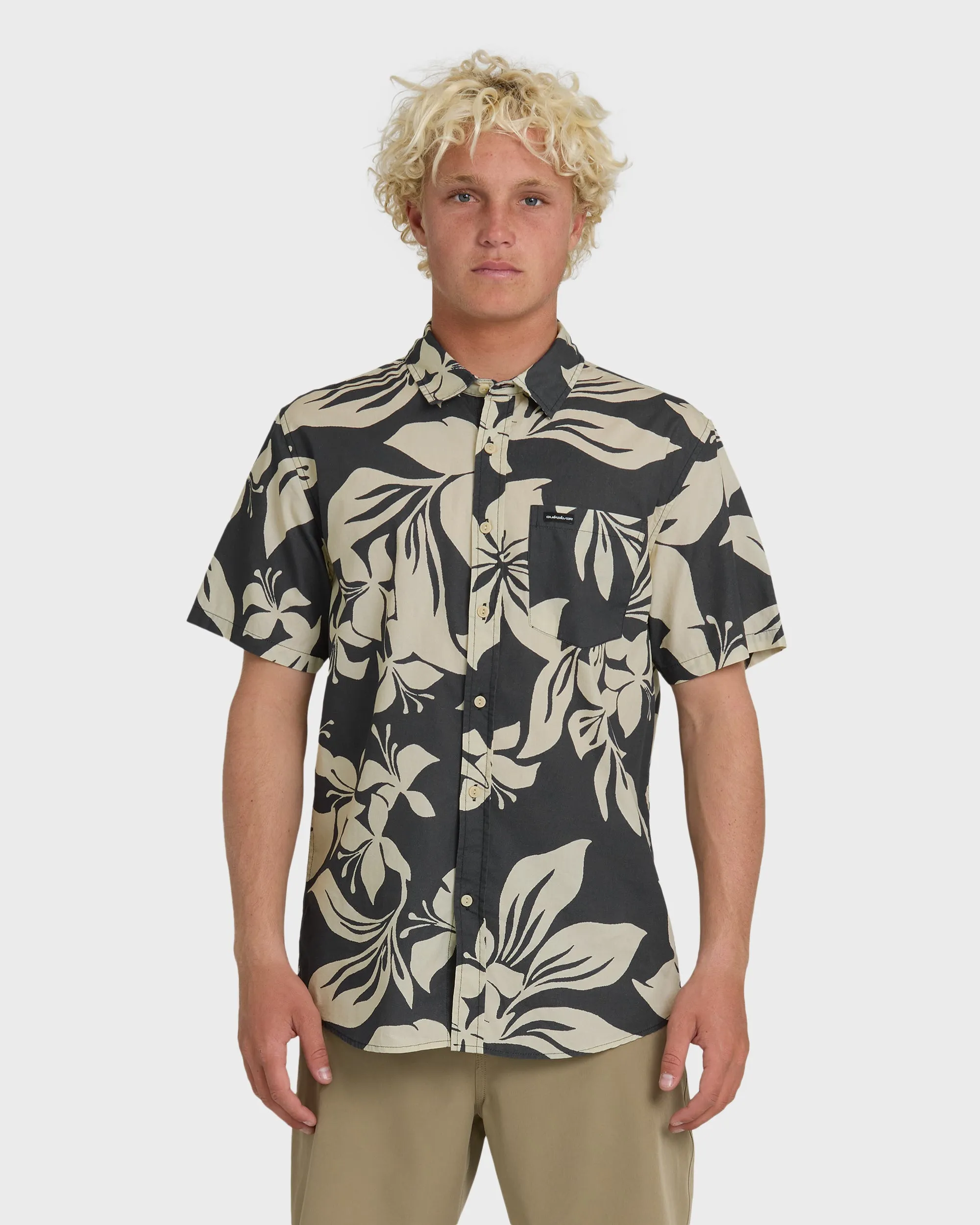 Kailua Classic Printed Short Sleeve Shirt - Iron Gate sold by Quiksilver