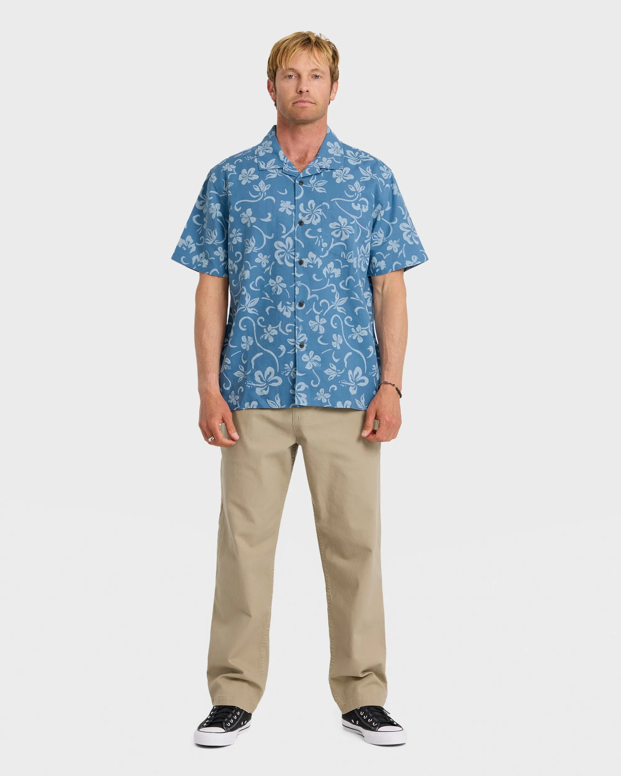 Lo-Biscus DNA Short Sleeve Camp Shirt - Riviera sold by Quiksilver product image thumbnail 3