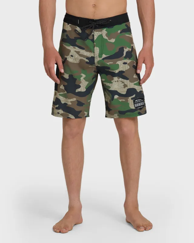 Hi Sidewind 20" Boardshorts - Camo sold by Quiksilver