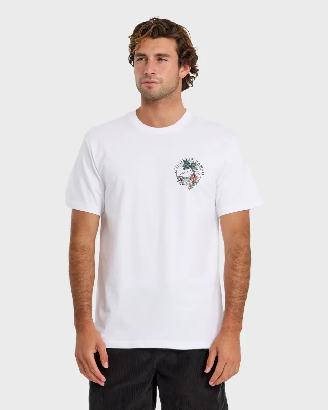 HI Hula Sunset T-Shirt - White sold by Quiksilver