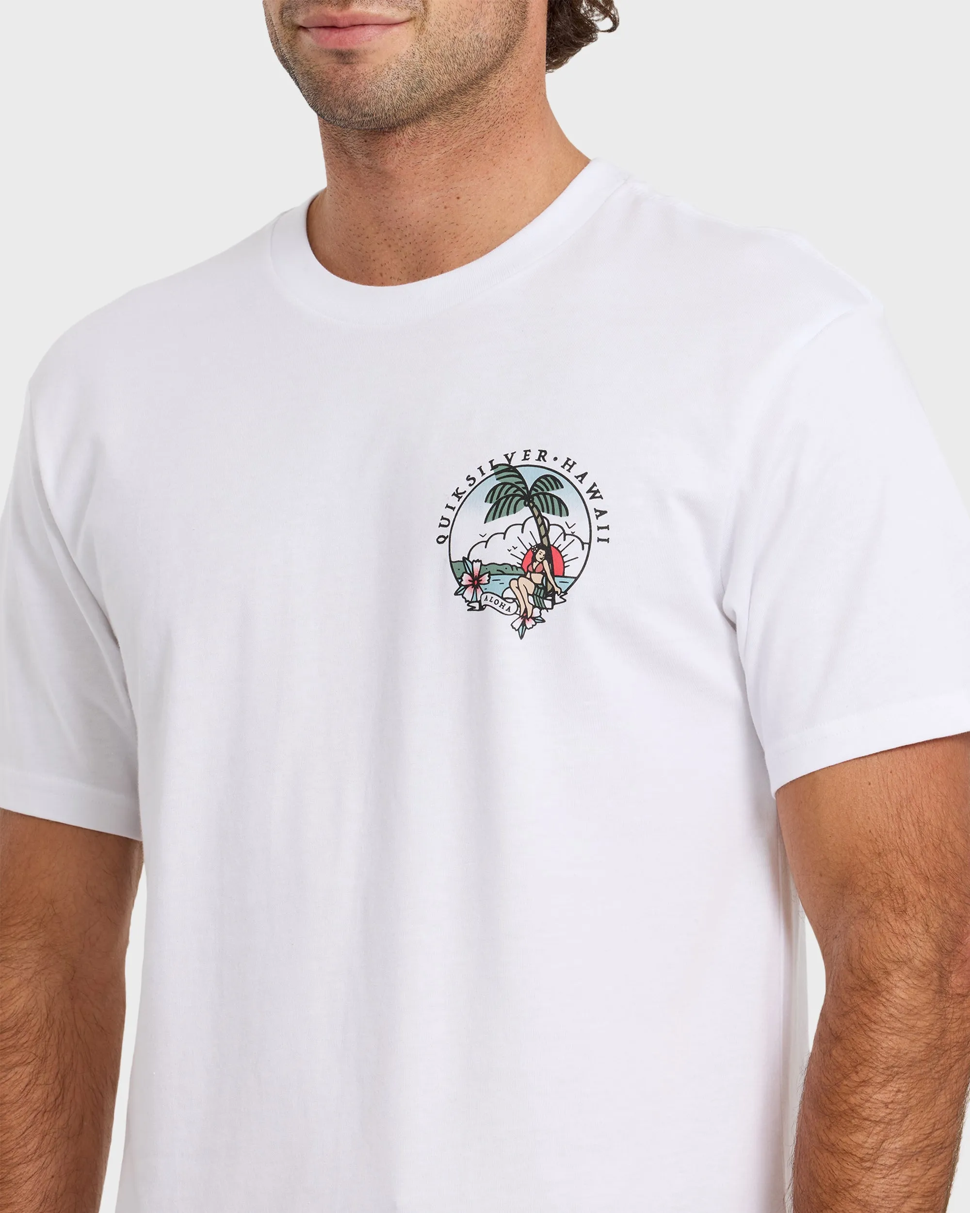 HI Hula Sunset T-Shirt - White sold by Quiksilver product image thumbnail 5