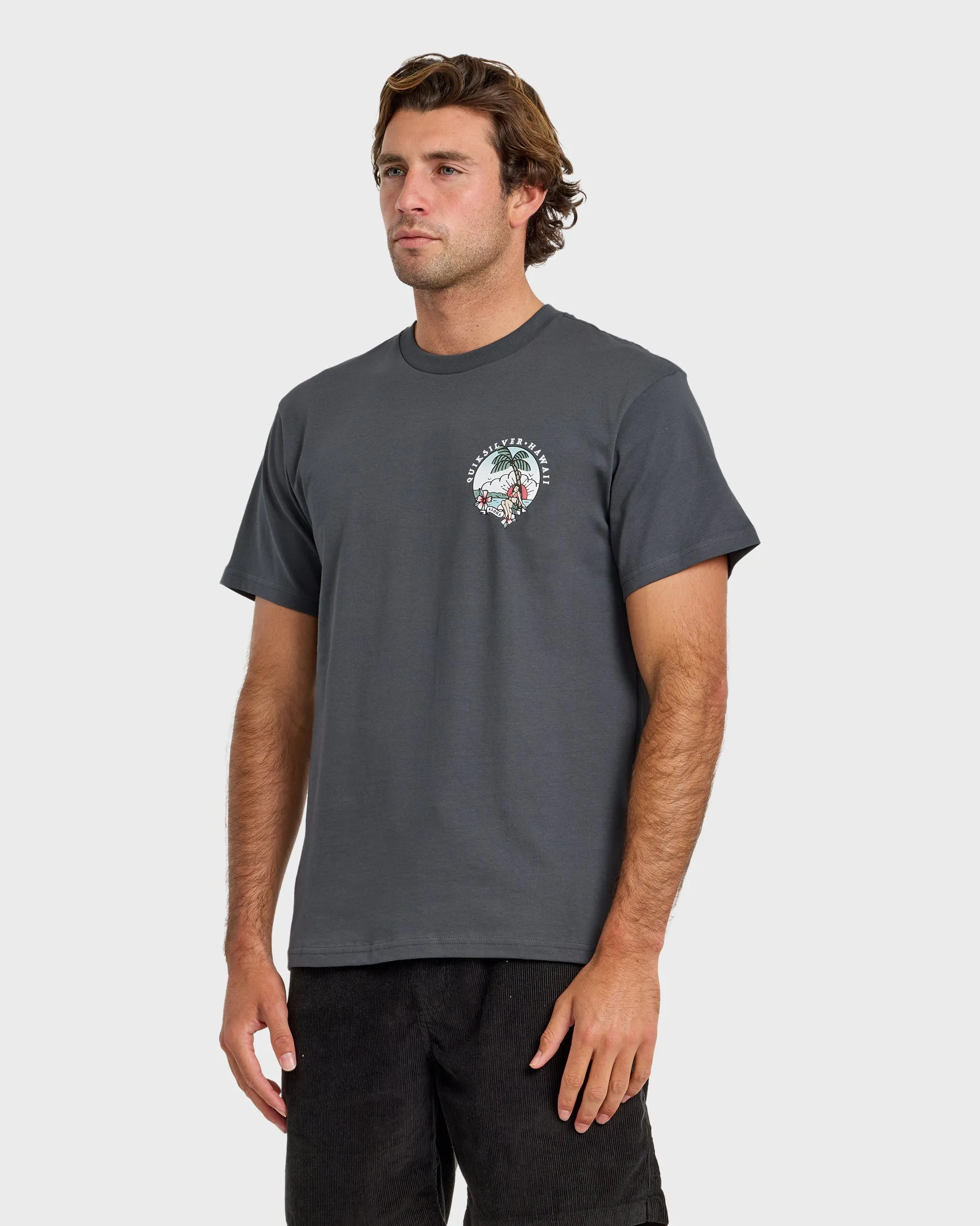 HI Hula Sunset T-Shirt - Iron Gate sold by Quiksilver product image thumbnail 4