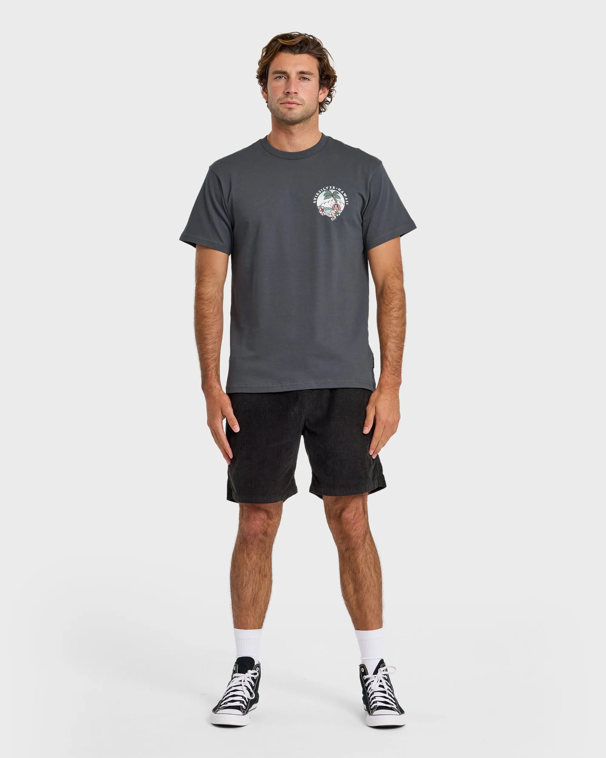 HI Hula Sunset T-Shirt - Iron Gate sold by Quiksilver product image thumbnail 3