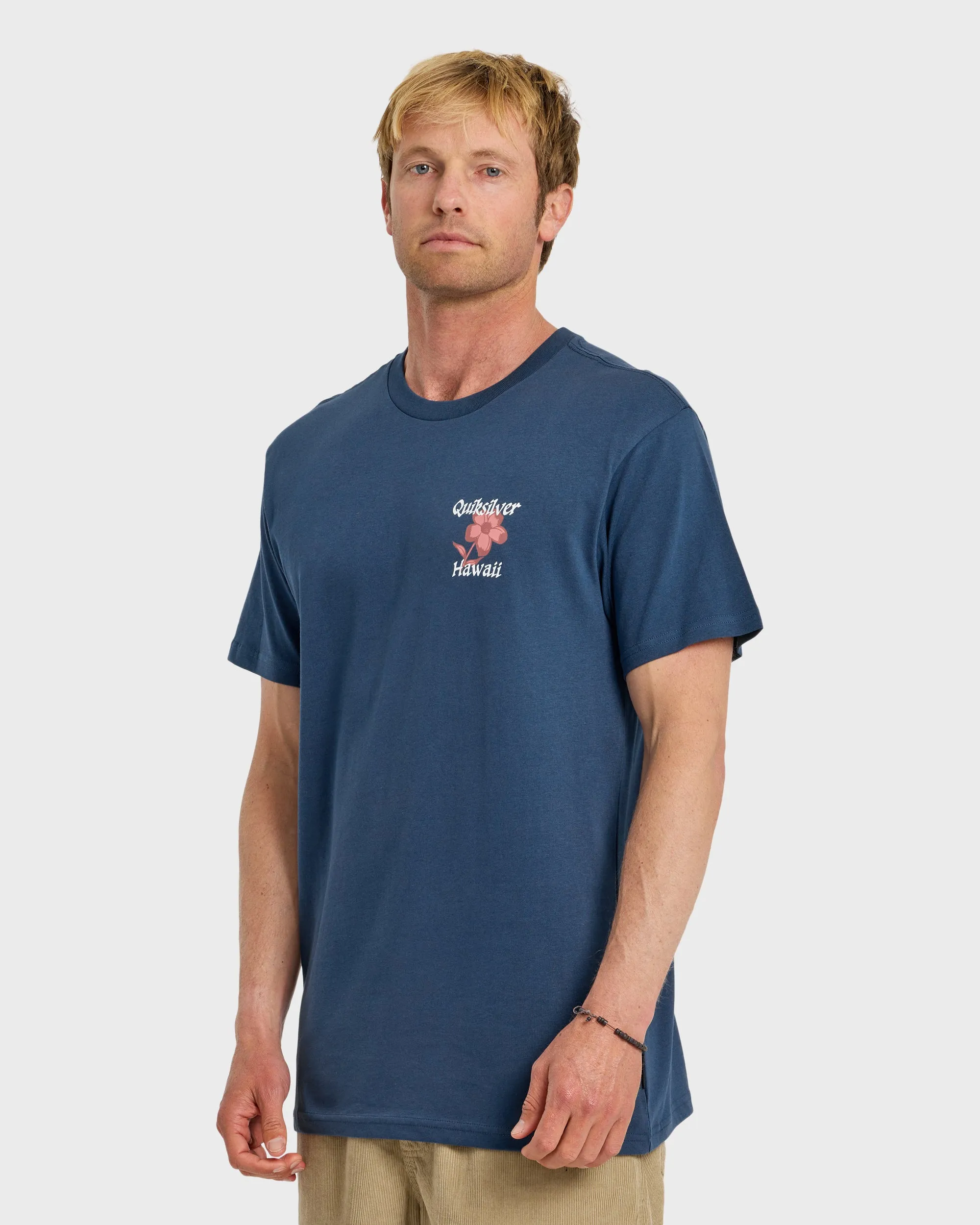 HI Floral Script Short Sleeve T-Shirt - Dark Denim sold by Quiksilver product image thumbnail 4