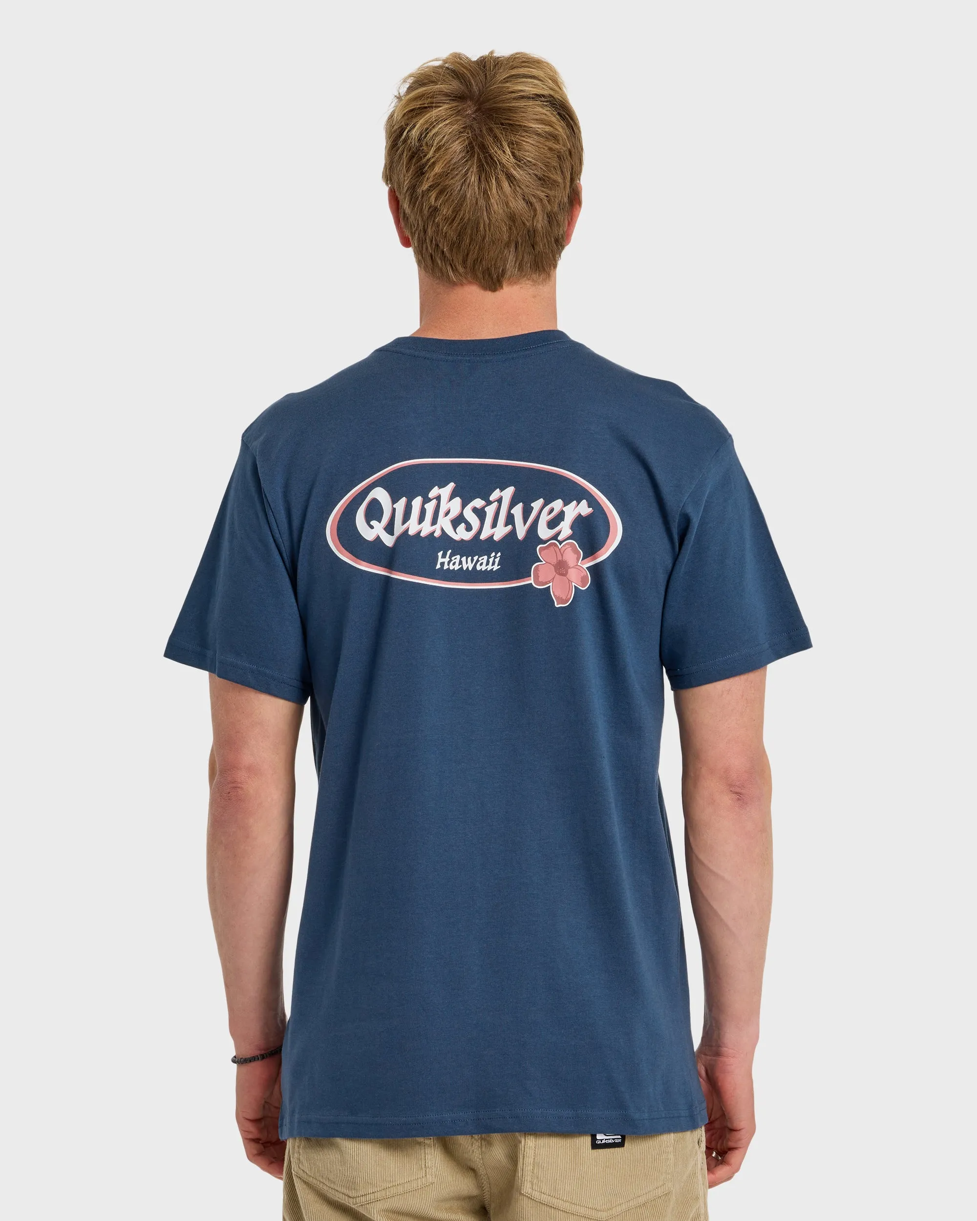 HI Floral Script Short Sleeve T-Shirt - Dark Denim sold by Quiksilver product image thumbnail 2