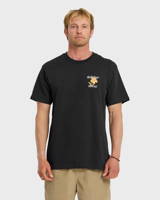 HI Floral Script Short Sleeve T-Shirt - Black sold by Quiksilver