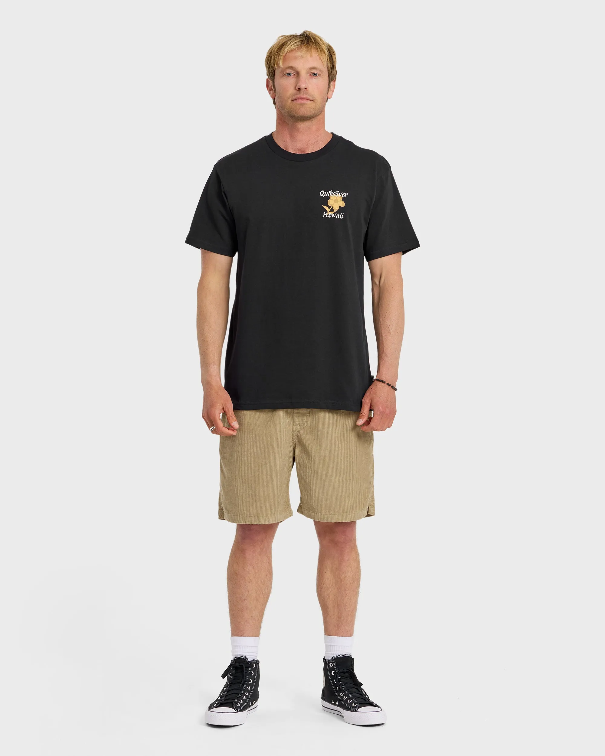 HI Floral Script Short Sleeve T-Shirt - Black sold by Quiksilver product image thumbnail 3