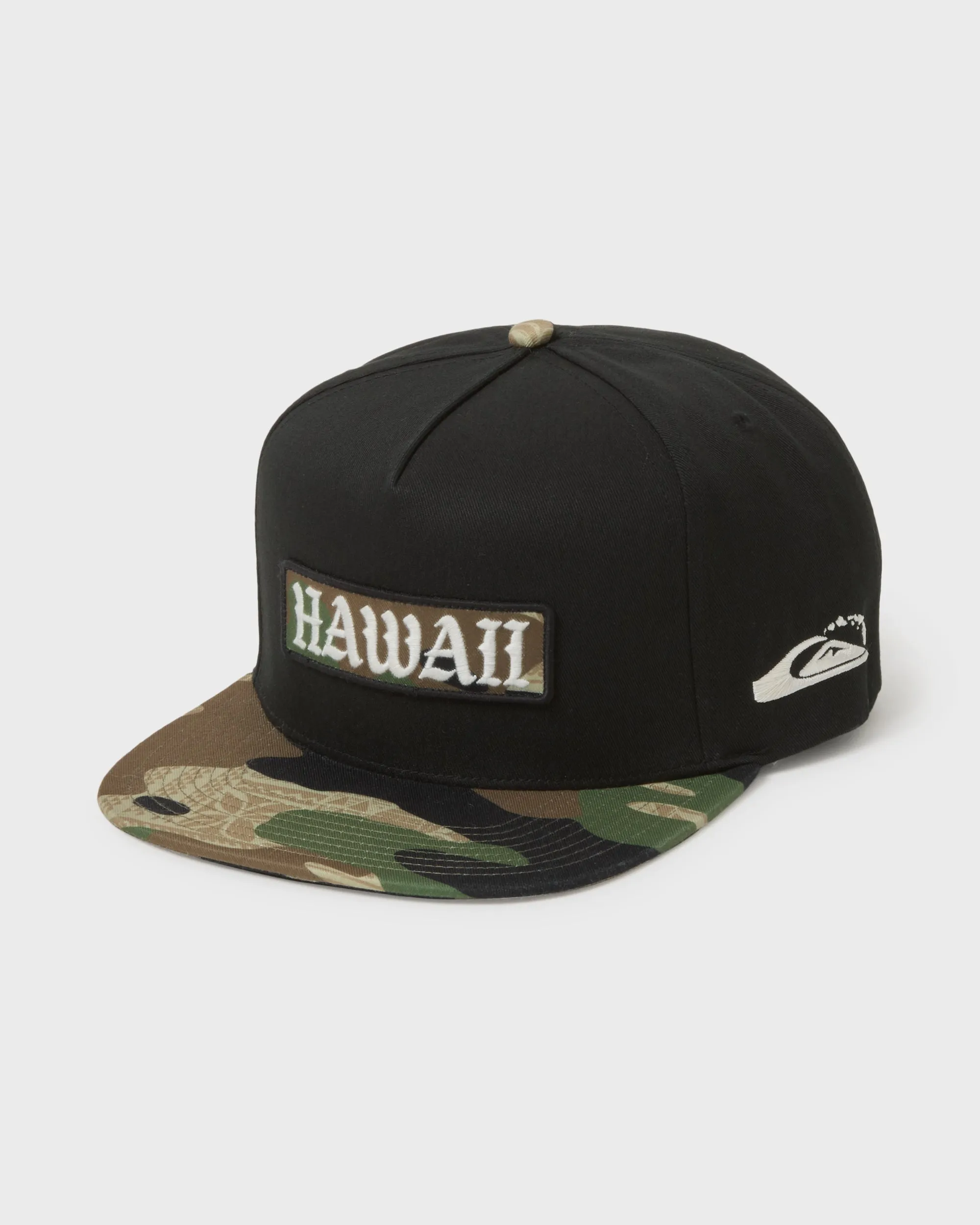Hi Mana 5-Panel Cotton Twill Snapback Hat - Black sold by Quiksilver
