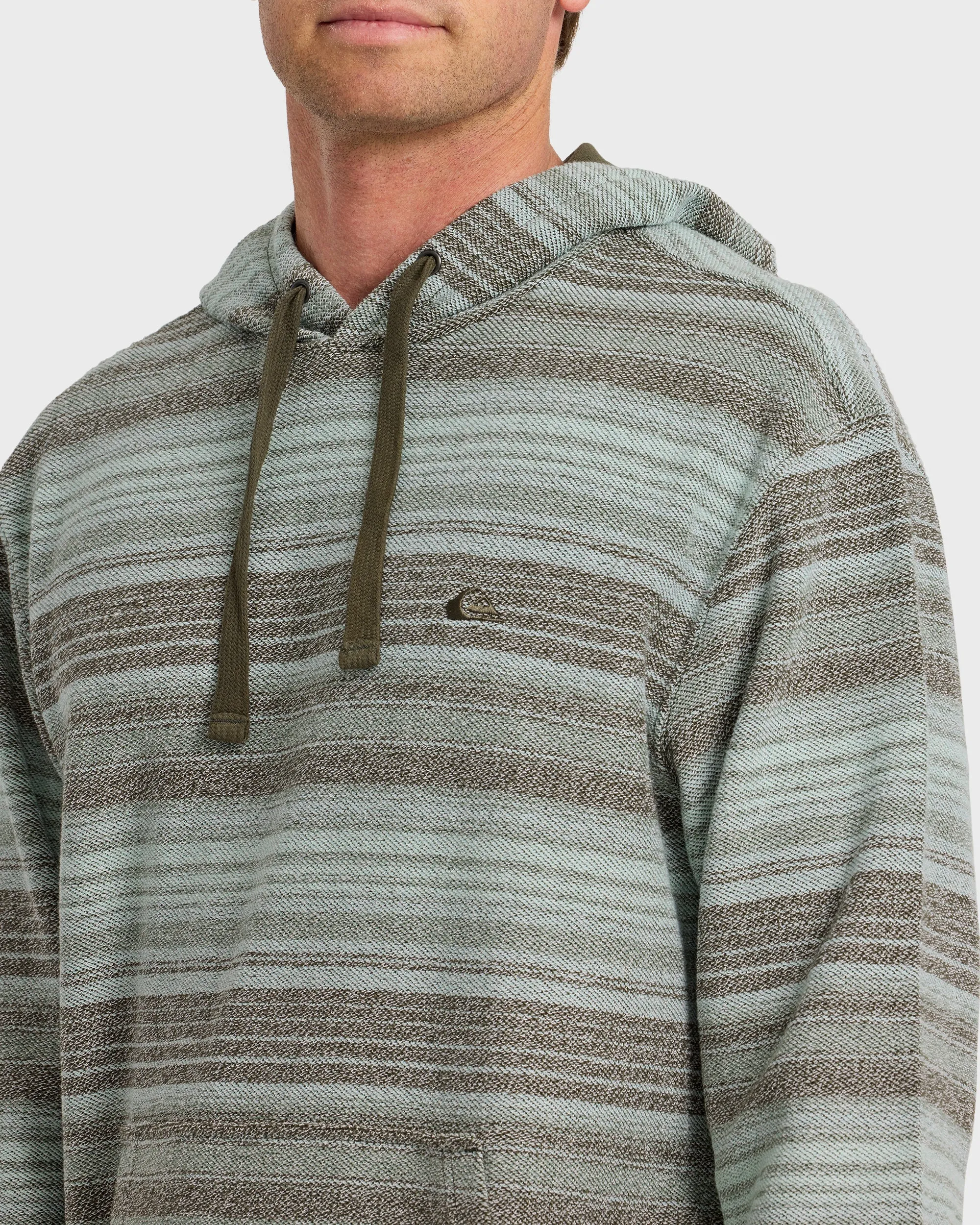 Great Otway Yarn-Dyed Stripe Pullover Hoodie - Grape Leaf sold by Quiksilver product image thumbnail 5
