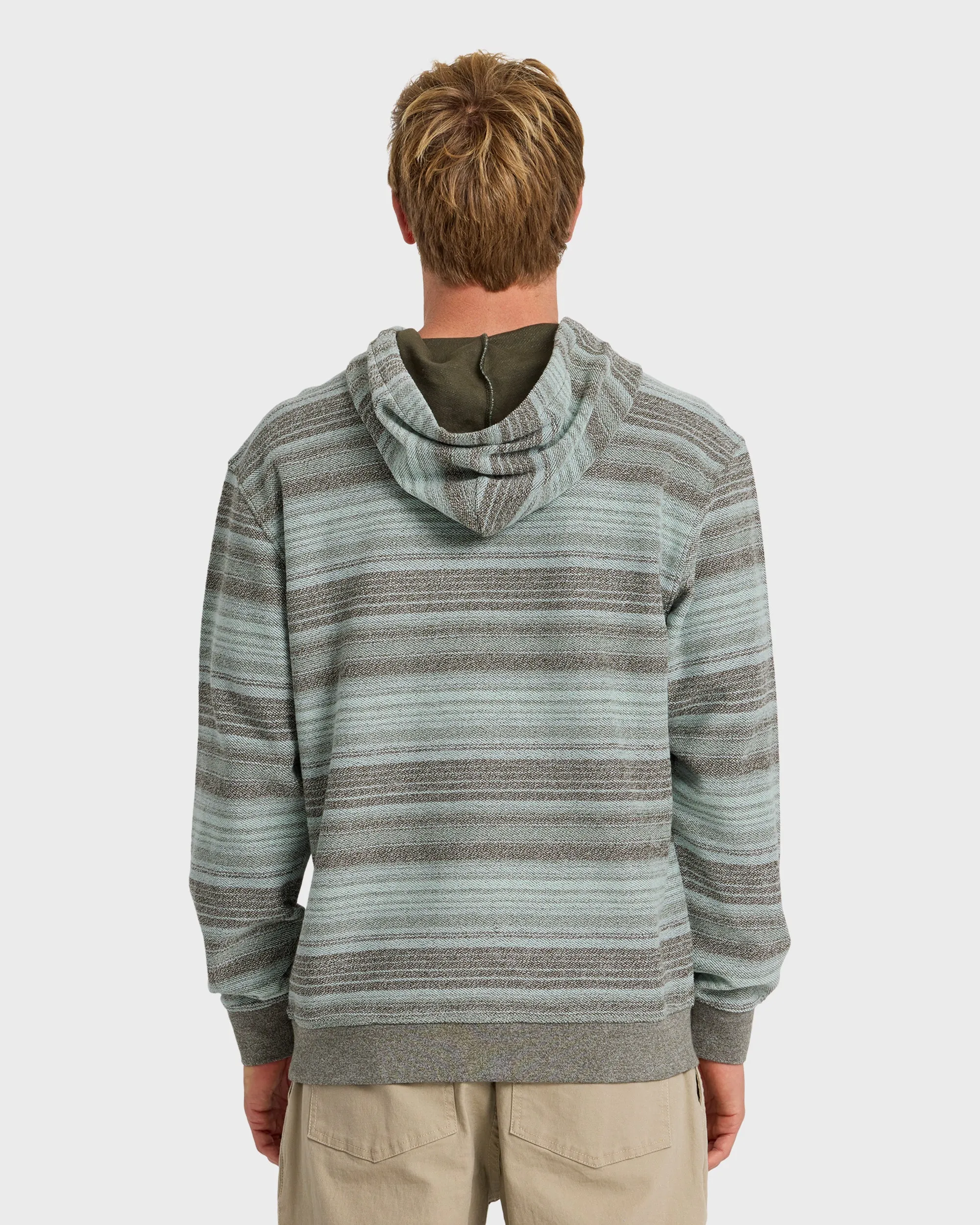 Great Otway Yarn-Dyed Stripe Pullover Hoodie - Grape Leaf sold by Quiksilver product image thumbnail 2