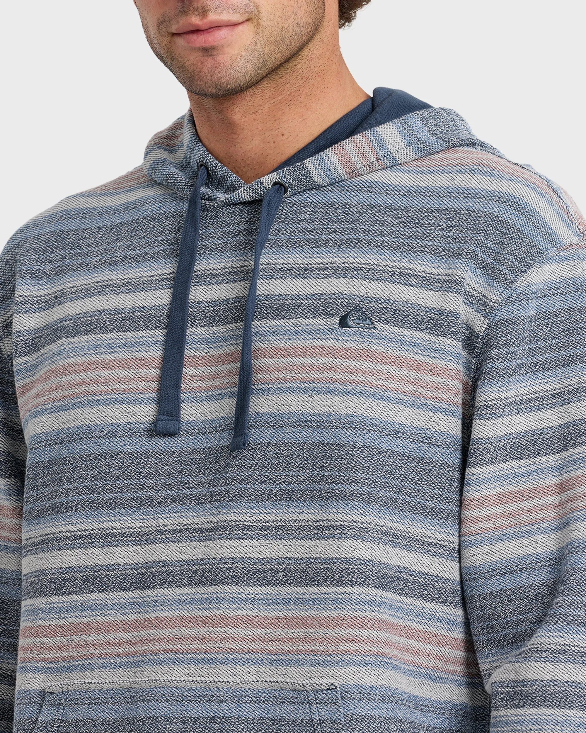 Great Otway Yarn-Dyed Stripe Pullover Hoodie - Dark Denim sold by Quiksilver product image thumbnail 5