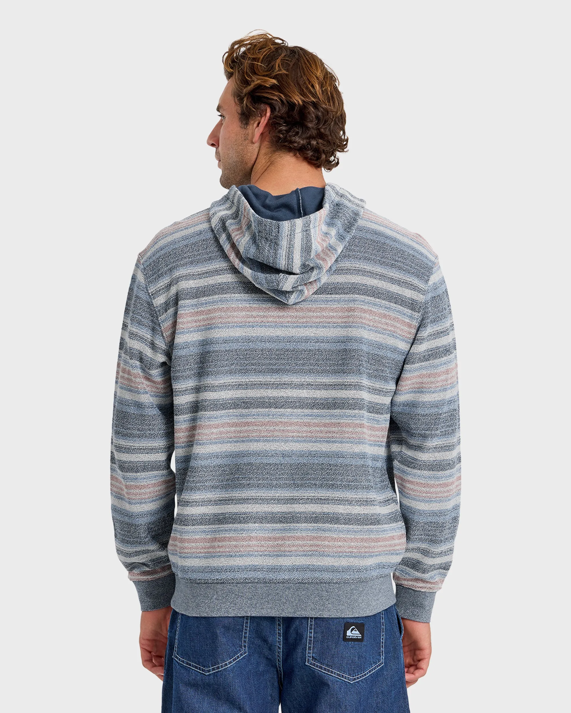 Great Otway Yarn-Dyed Stripe Pullover Hoodie - Dark Denim sold by Quiksilver product image thumbnail 2