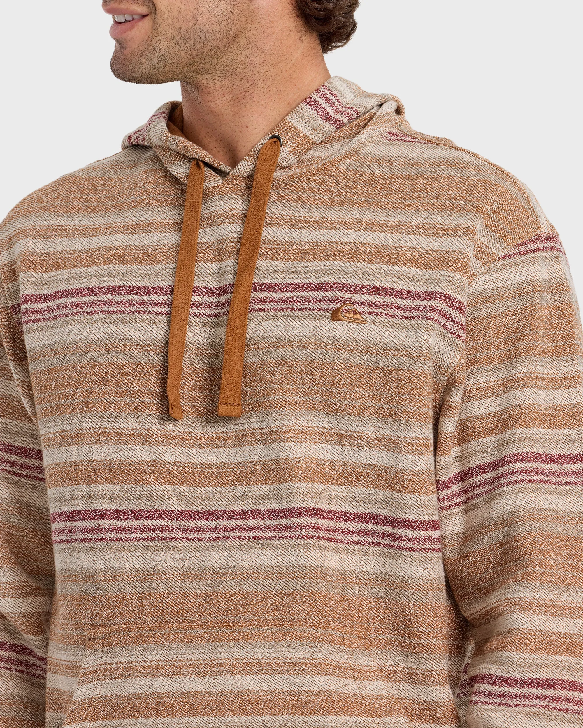 Great Otway Yarn-Dyed Stripe Pullover Hoodie - Bone White sold by Quiksilver product image thumbnail 5