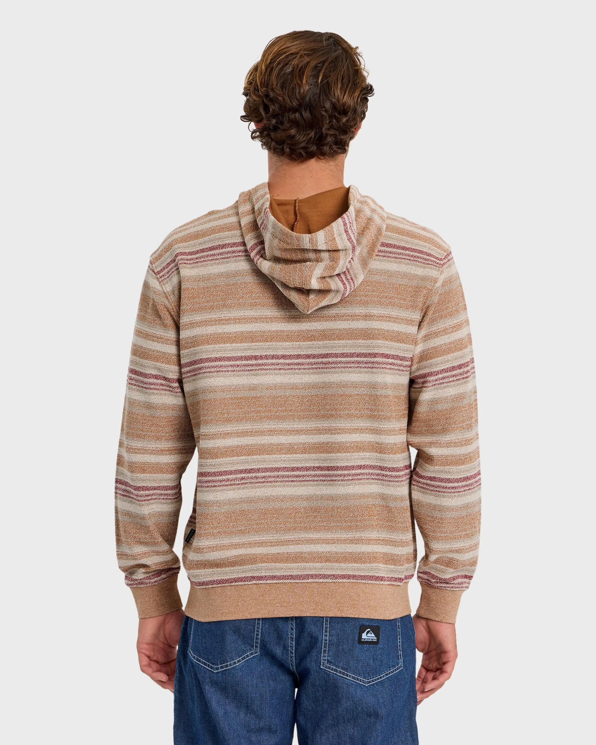 Great Otway Yarn-Dyed Stripe Pullover Hoodie - Bone White sold by Quiksilver product image thumbnail 2