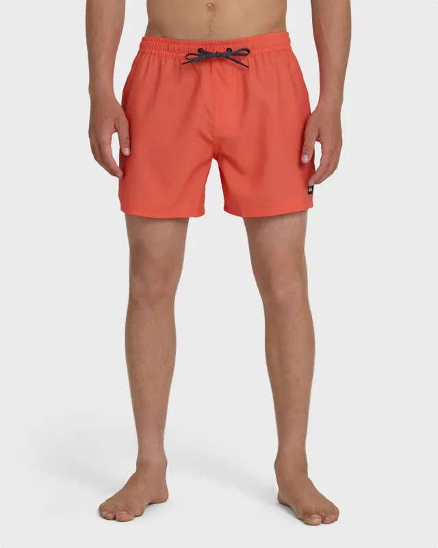 Everyday Solid 17" Swim Trunks - Hot Coral sold by Quiksilver