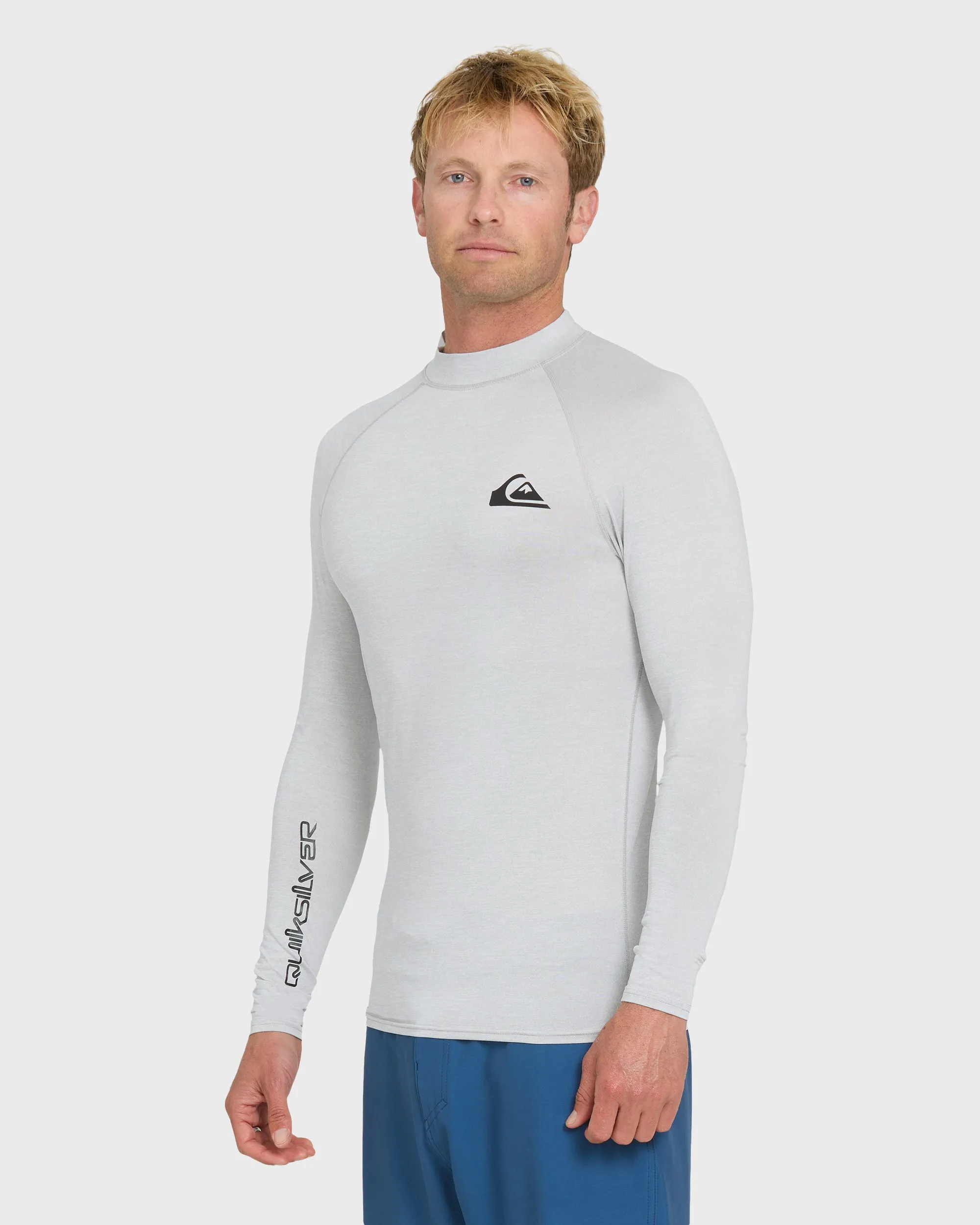 Everyday UPF 50 Long Sleeve Rashguard - Light Grey Hth sold by Quiksilver product image thumbnail 4