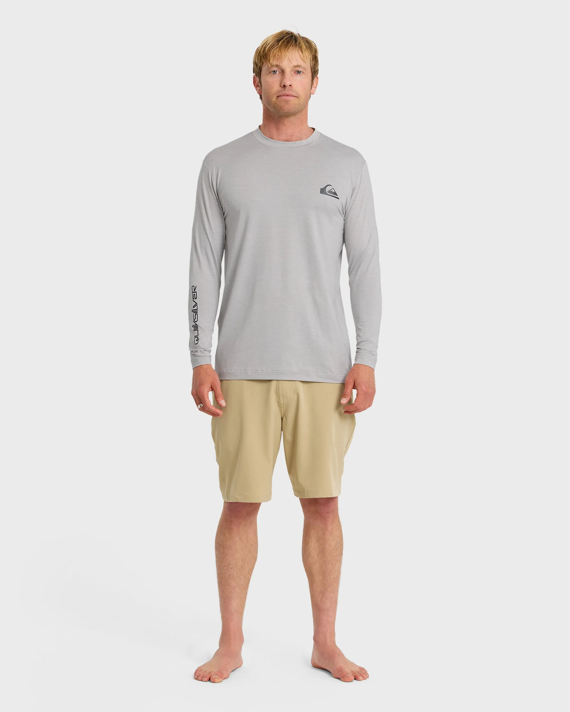 Everyday Long Sleeve Surf Tee - Light Grey Hth sold by Quiksilver product image thumbnail 3