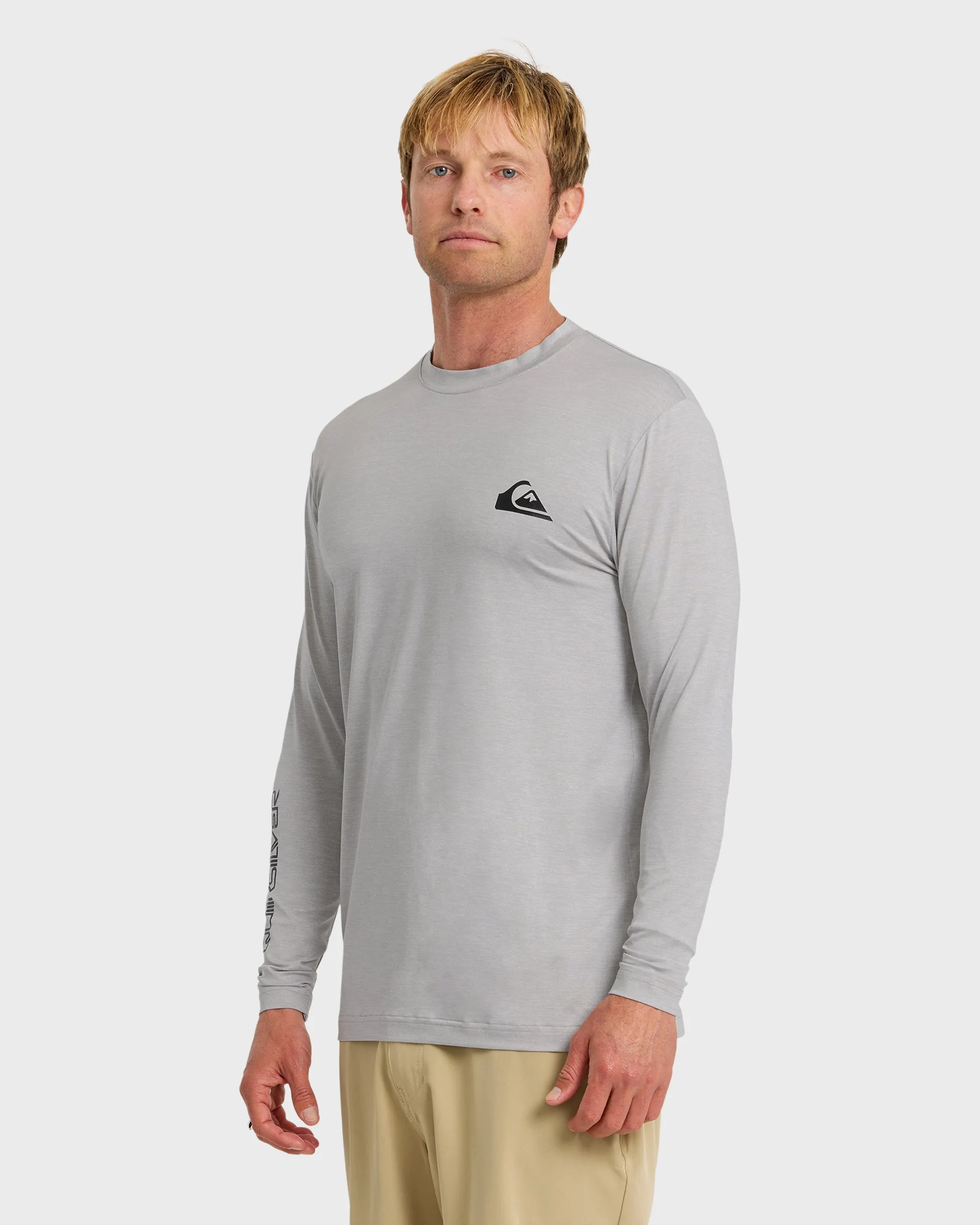 Everyday Long Sleeve Surf Tee - Light Grey Hth sold by Quiksilver product image thumbnail 4