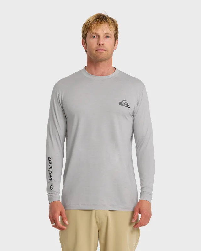 Everyday Long Sleeve Surf Tee - Light Grey Hth sold by Quiksilver