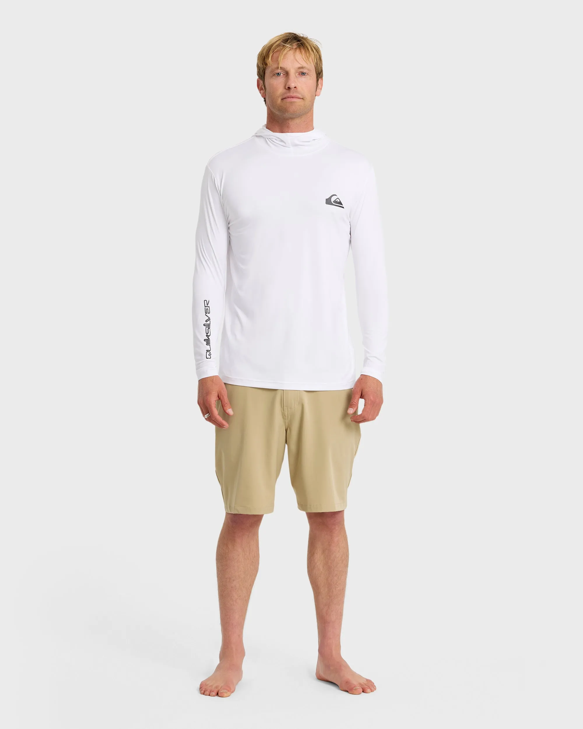 Everyday Hooded UPF 50 Long Sleeve Surf Shirt - White sold by Quiksilver product image thumbnail 3