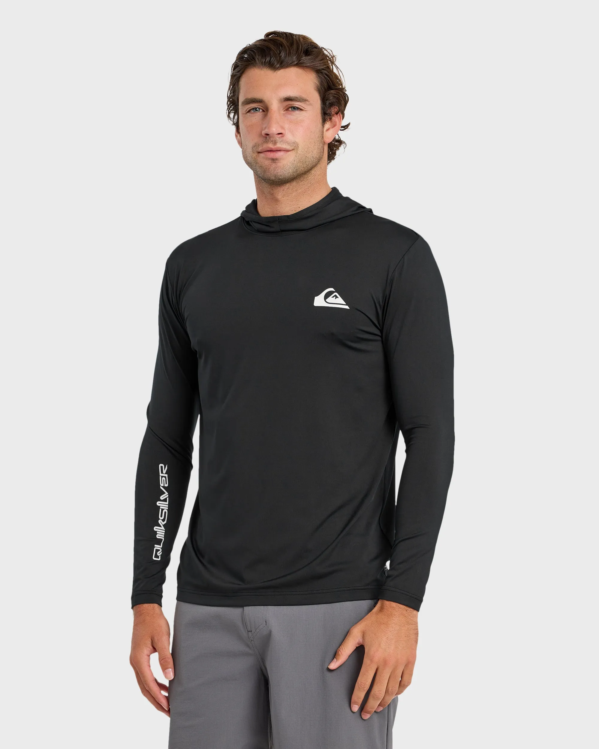 Everyday Hooded UPF 50 Long Sleeve Surf Shirt - Black sold by Quiksilver product image thumbnail 4