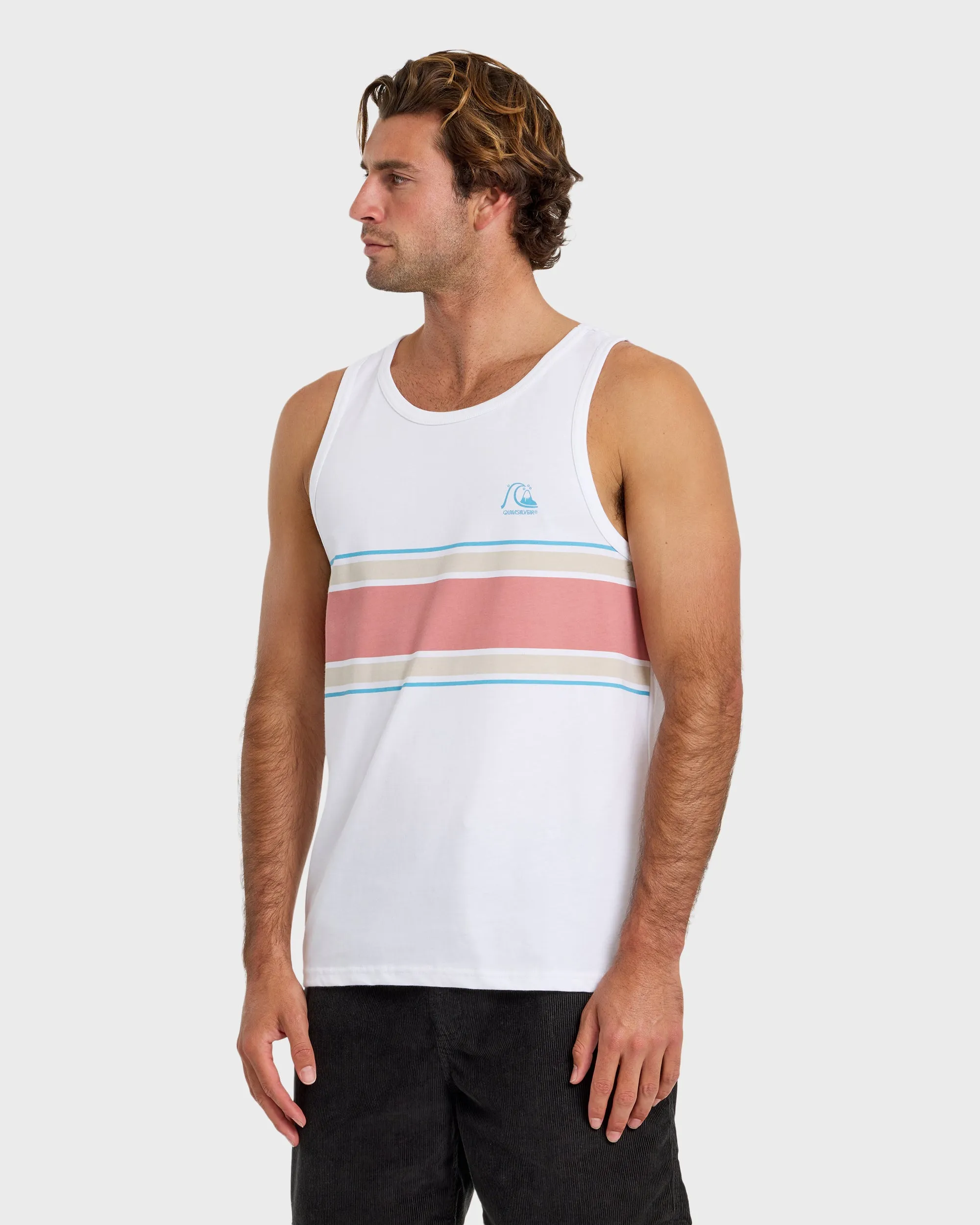 Floater Stripe Tank - White sold by Quiksilver product image thumbnail 4
