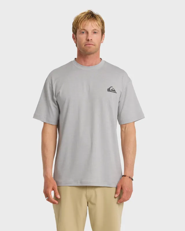 Everyday Short Sleeve Surf Tee - Light Grey Hth sold by Quiksilver
