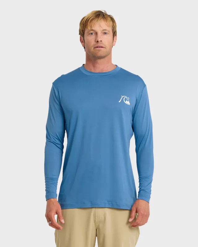 DNA Logo UPF 50 Long Sleeve Surf Shirt - Riviera made by Quiksilver