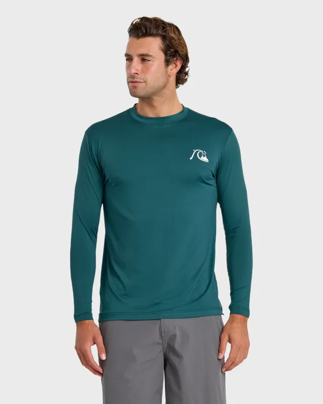 DNA Logo UPF 50 Long Sleeve Surf Shirt - Mediterranea made by Quiksilver