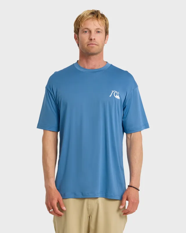 DNA Logo UPF 50 Short Sleeve Surf Shirt - Riviera sold by Quiksilver