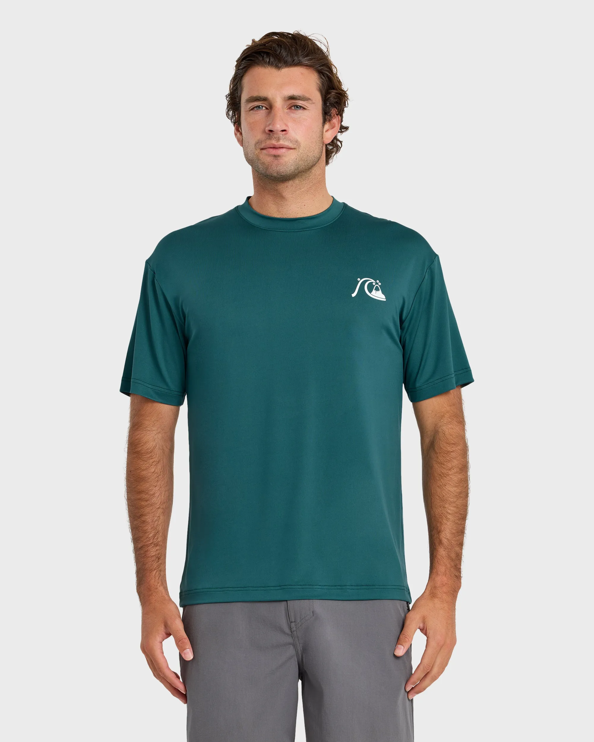 DNA Logo UPF 50 Short Sleeve Surf Shirt - Mediterranea sold by Quiksilver