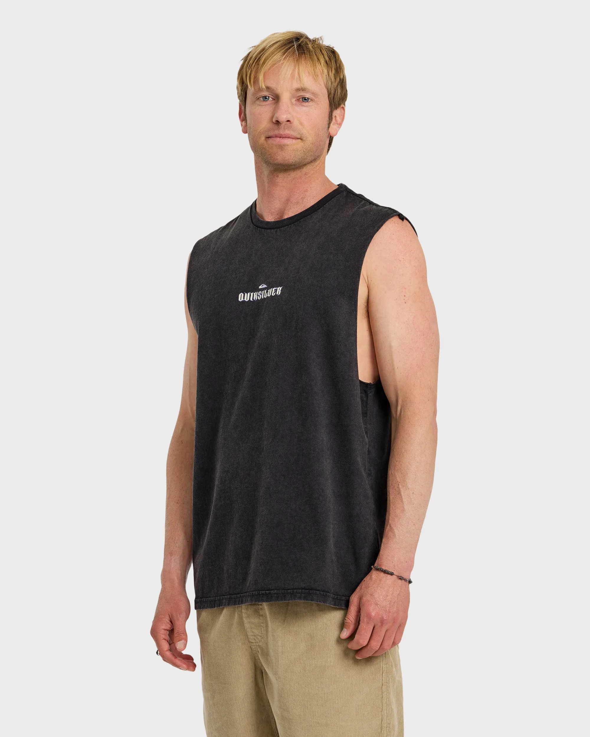 Dark Torch Acid Wash Oversized Tank - Phantom sold by Quiksilver product image thumbnail 4