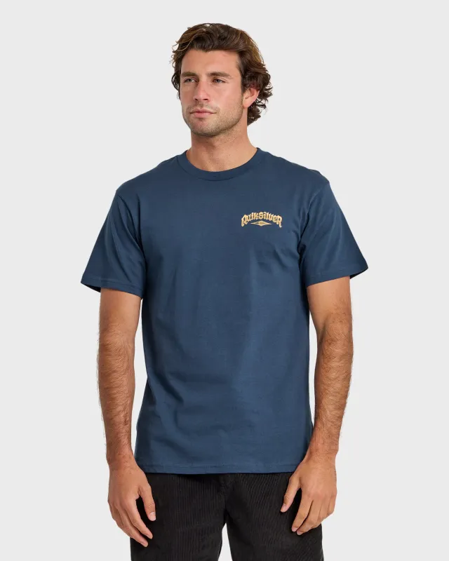 Diamond Arch Classic Short Sleeve T-Shirt - Dark Denim sold by Quiksilver