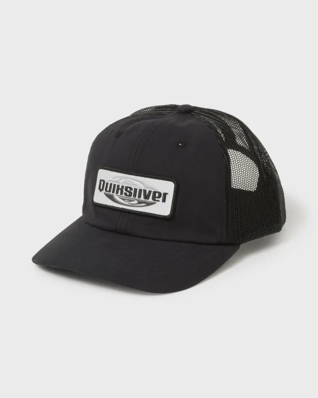 Enzone 5-Panel Cotton Canvas Snapback Hat - Black made by Quiksilver
