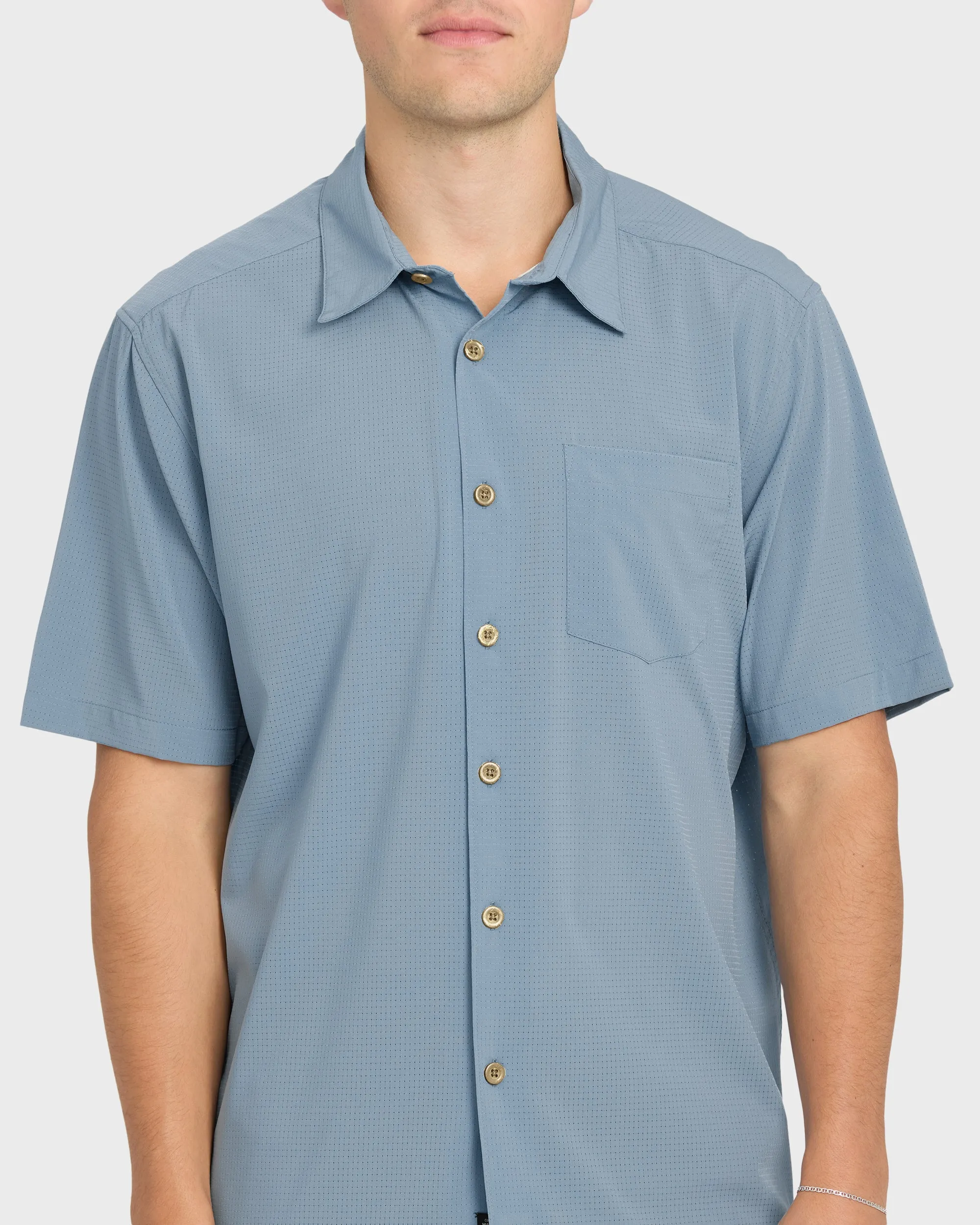 Chaser Short Sleeve Woven Shirt - Blue Shadow sold by Quiksilver product image thumbnail 5