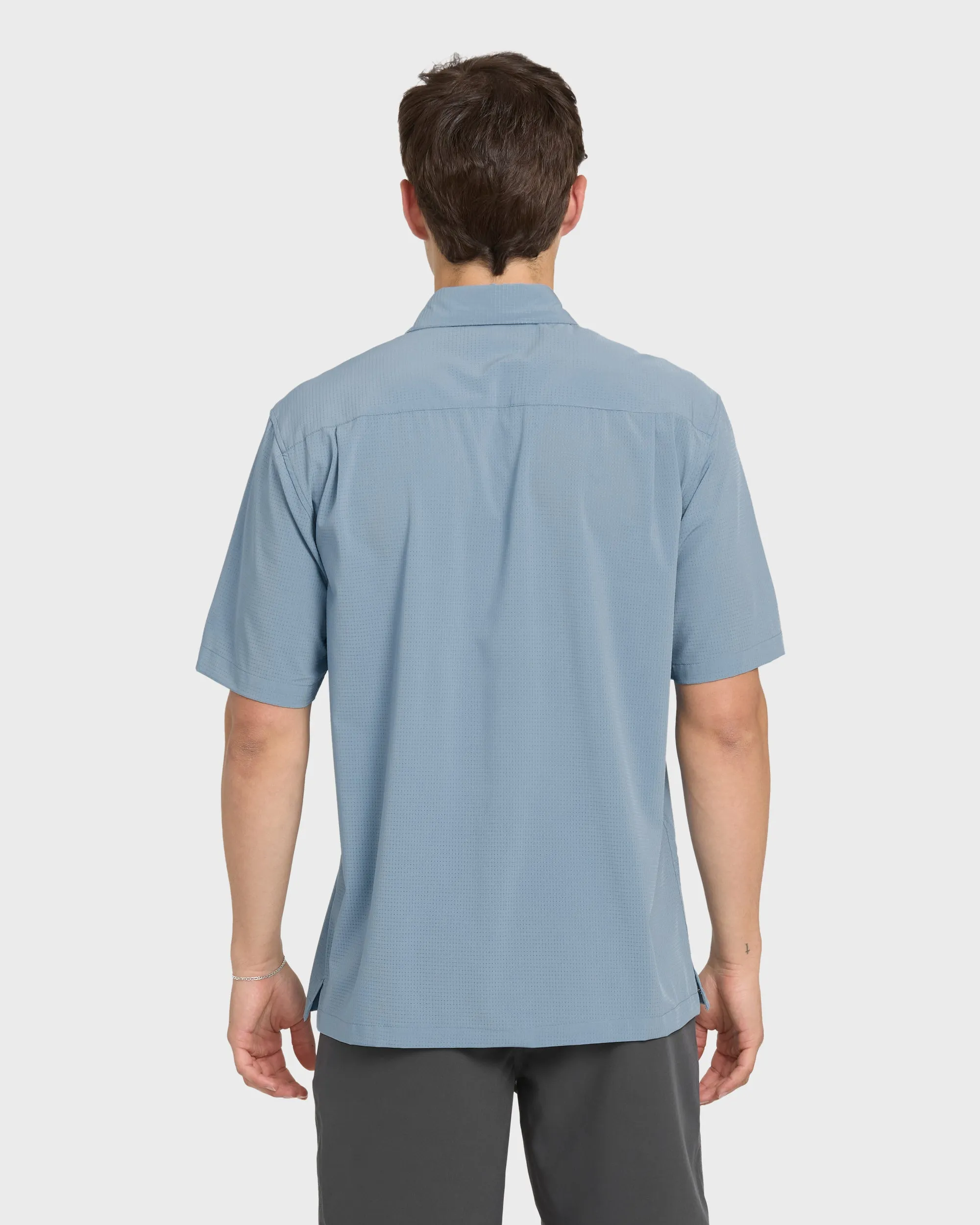 Chaser Short Sleeve Woven Shirt - Blue Shadow sold by Quiksilver product image thumbnail 2