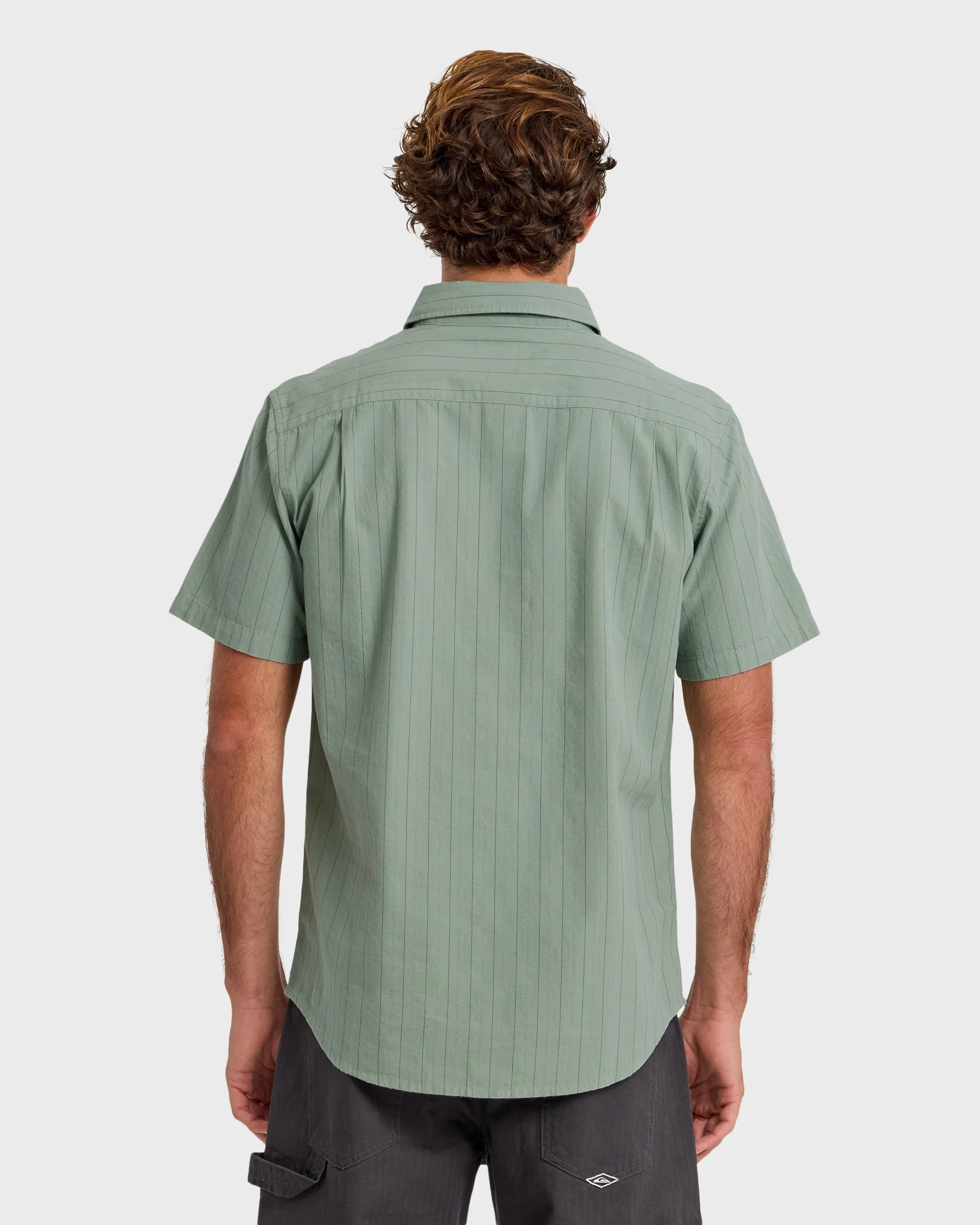 Dobby Stripe Classic Short Sleeve Shirt - Lily Pad sold by Quiksilver product image thumbnail 2